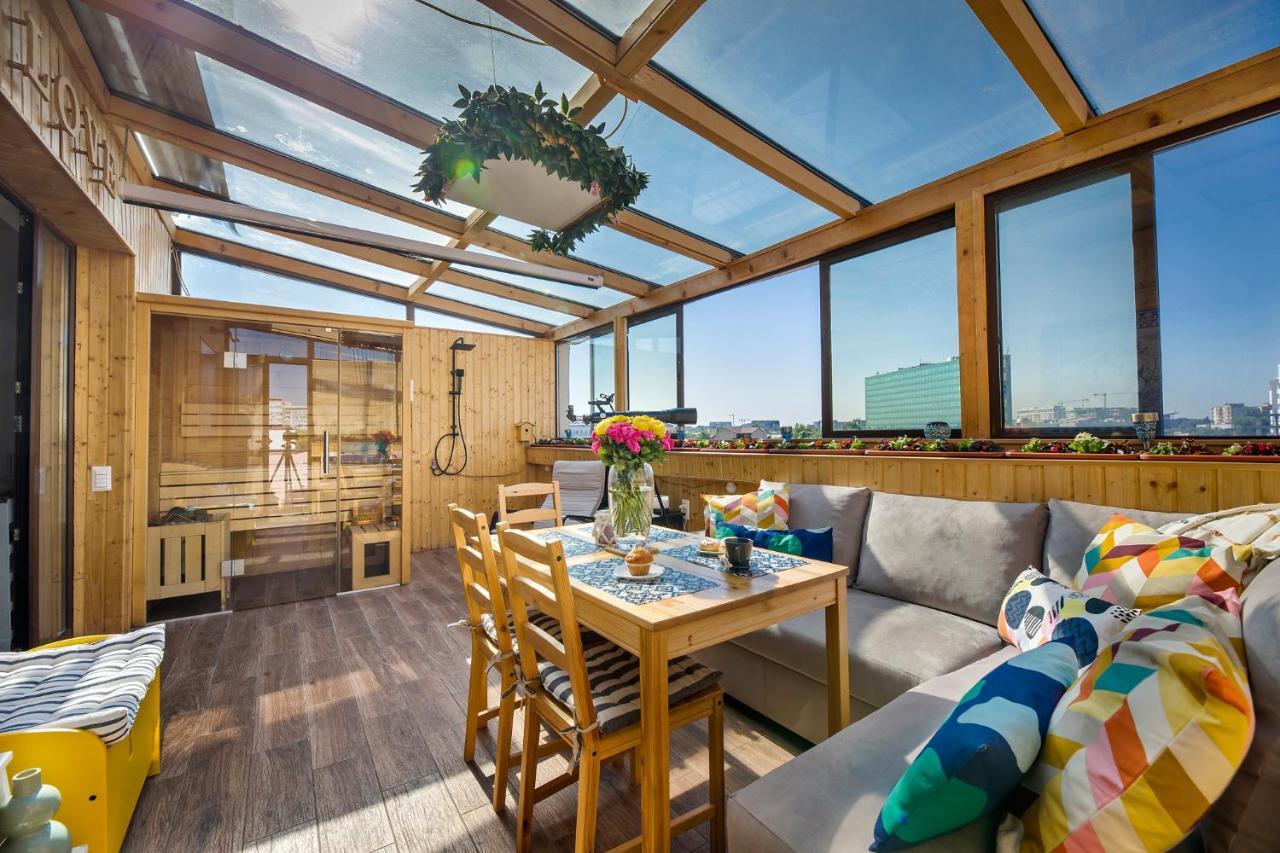 Bucharest Penthouse With Sauna And Terrace Exterior foto